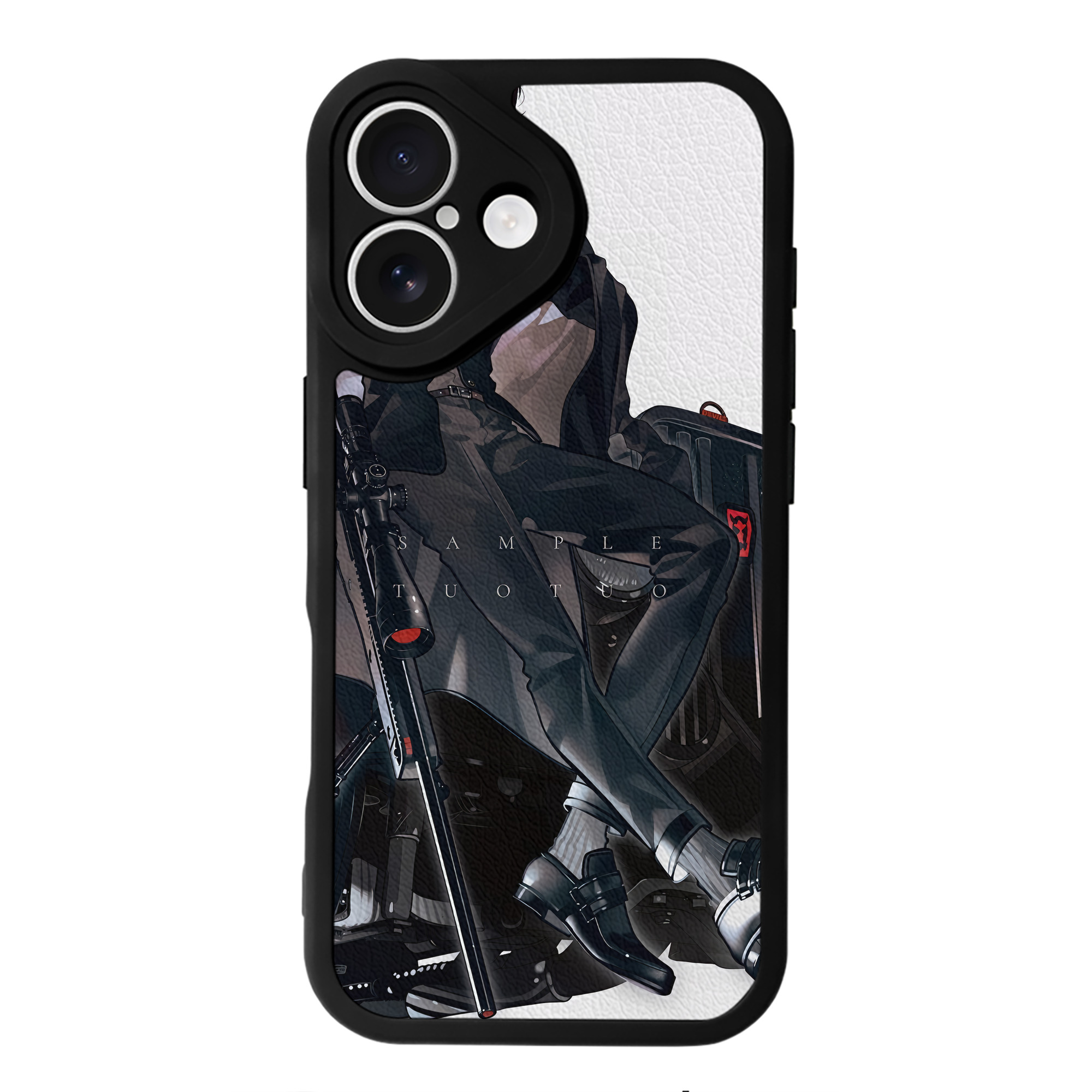 （画像用） 文豪ストレイドッグス Bungo Stray Dogs 【iPhone 16シリーズ対応】シリコンスマホケース（レザー調） 材質：シリコン